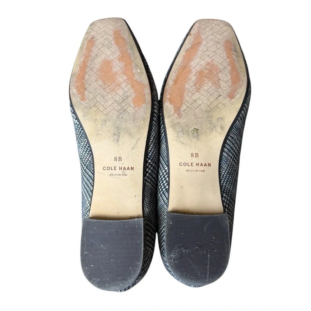 Cole Haan - Bridge Mary Jane Ballet Flats Gray Plaid Sz 8
